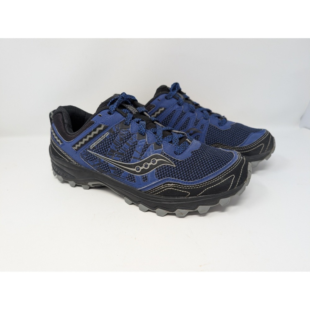 Saucony Excursion TR16 Mens 9.5 W Blue Black Trail Running Shoes S20452-3 NICE!